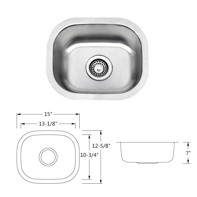 Bar Sinks Model 1513