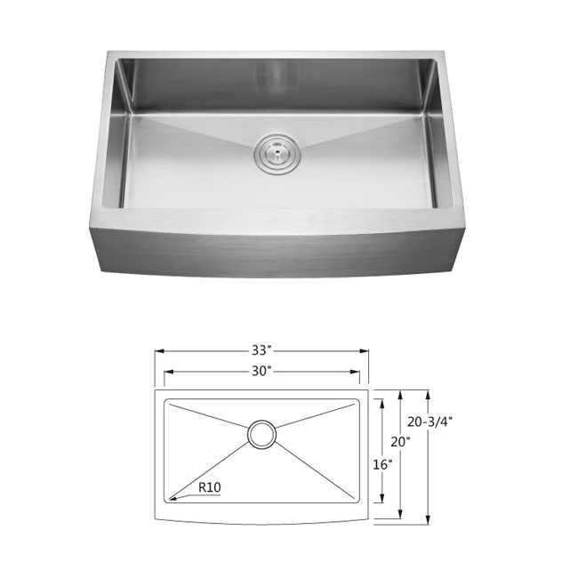 Handmade Sinks Model AP3320C