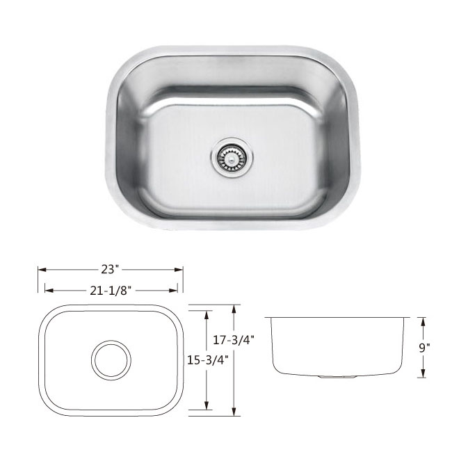 Single Bowl Sinks Model 2318
